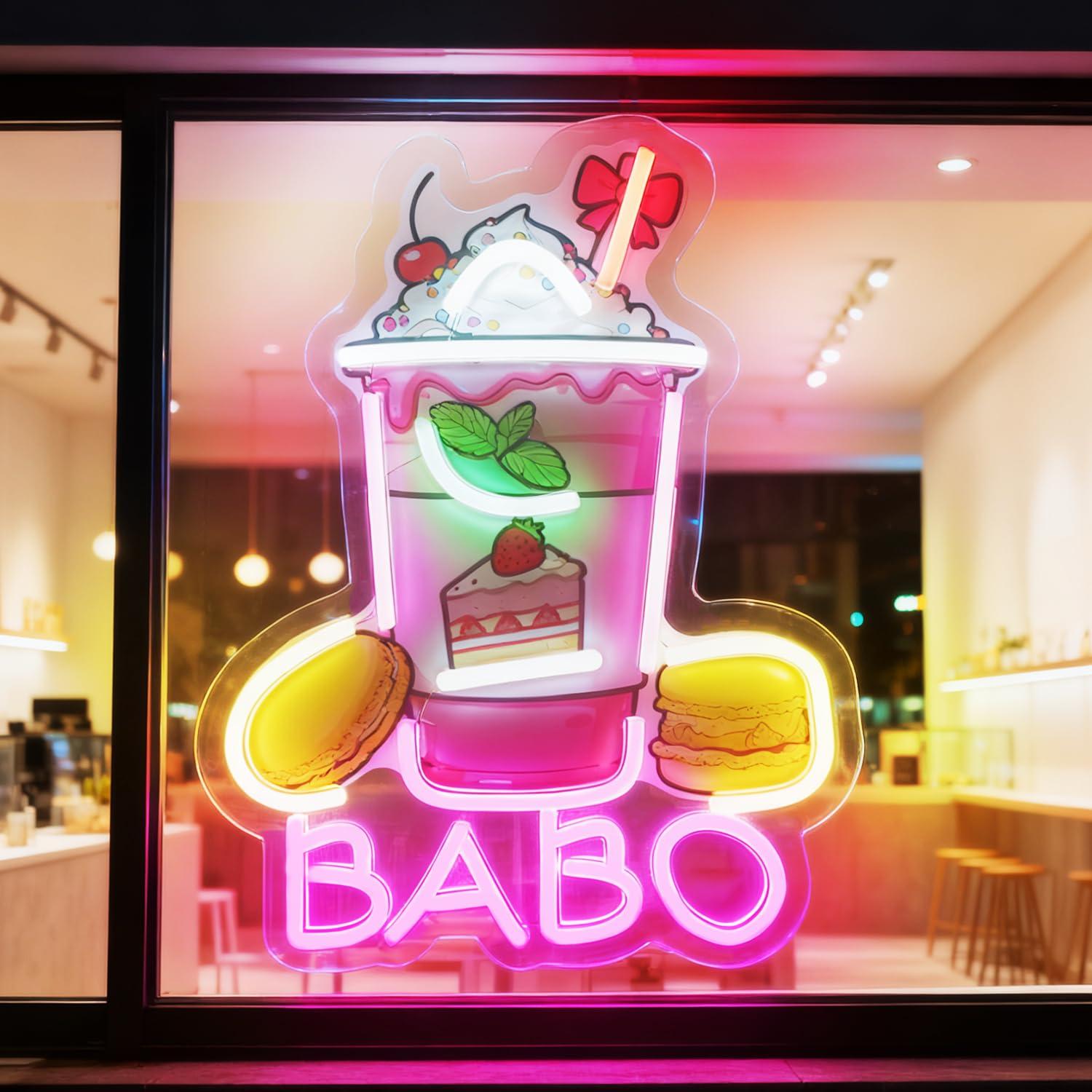 Coffee Tea & Jane - Boba Neon Sign Light Up Bubble